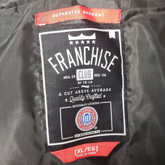 Franchise Club Mens Size XL Michigan Wolverines Sport Hooded Coat Jacket Navy - Picture 11 of 11